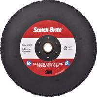 Disque extra coupe  Clean and Strip  XT Pro Scotch-Brite, 7" dia., Grain Extra grossier, Oxyde d'aluminium Chandler Sales