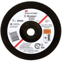 Green Corps Depressed Centre Wheel, 7" x 1/8", 7/8" Arbor, Ceramic, Type 27 Chandler Sales