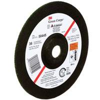 Green Corps Depressed Centre Wheel, 7" x 1/8", 7/8" Arbor, Ceramic, Type 27 Chandler Sales