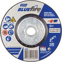 BlueFire&reg; XXL Grinding Wheel, 4-1/2" x 1/4", 5/8" Arbor, Ceramic Alumina, Type 27 Chandler Sales
