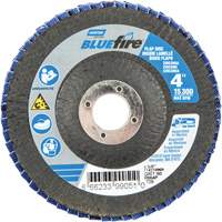 R884P BlueFire&reg; Conical Flap Disc, 4" x 5/8", Type 29, P60 Grit, Zirconia Alumina Chandler Sales