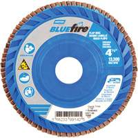 BlueFire&reg; Medium Grade Flap Disc, 4-1/2" x 7/8", Type 27, 60 Grit, Zirconia Alumina Chandler Sales