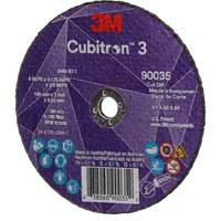 Cubitron 3 Cut-Off Wheel, 4" x 1/8", 3/8" Arbor, Type T1, Ceramic, 21000 RPM Chandler Sales
