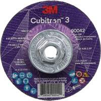 Cubitron 3 Cut-Off Wheel, 4-1/2" x 0.09", 5/8"-11 Arbor, Type T27, Ceramic, 13300 RPM Chandler Sales