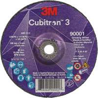 Meule a moyeu d&eacute;port&eacute; Cubitron 3, 4" x 1/4", Arbre 3/8", C&eacute;ramique, Type T27 Chandler Sales