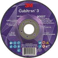 Meule a moyeu d&eacute;port&eacute; Cubitron 3, 5" x 1/4", Arbre 7/8", C&eacute;ramique, Type T27 Chandler Sales