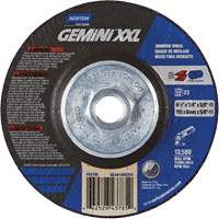 Gemini XXL Grinding Wheel, 4-1/2" x 1/4", 5/8"-11 Arbor, Aluminum Oxide, Type 27 Chandler Sales