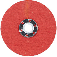 Blaze F980 Speed-Change Fastener Fiber Locking Disc, 4-1/2" Dia., 24 Grit, Ceramic Alumina Chandler Sales
