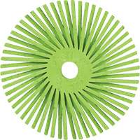 Brosse radiale en soies de pr&eacute;cision type A PN-RB Scotch-Brite , C&eacute;ramique, Grain 50+, 3" dia. Chandler Sales