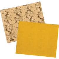 Gold Abrasive Sheet 12545, 9" x 11", 180 Grit, Aluminum Oxide Chandler Sales