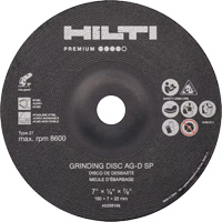 AG-D SP Premium Grinding Wheels, 5" x 1/4", 7/8" Arbor, Zirconium, Type 27 Chandler Sales
