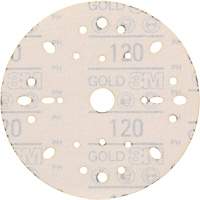 Disque abrasif dor&eacute; Hookit, dia 6", Grain 120, Oxyde d'aluminium, Poids C Chandler Sales