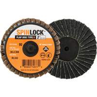 SPINLOCK Flap Disc, 2" x 40 Grit, Aluminum Oxide Chandler Sales