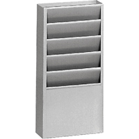 Pr&eacute;sentoirs, Stationnaire, 5 fentes, Acier, 9-3/4" la x 4-1/8" p x 21" h Chandler Sales
