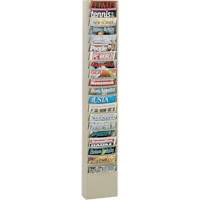 Porte-documents, Mural, 20 fentes, Acier, 9-3/4" la x 4-1/8" p x 58" h Chandler Sales