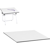 Dessus pour table &agrave; dessin r&eacute;glable Vista, 48" la x 3/4" h, Blanc Chandler Sales