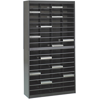 Casiers pour documentation &agrave; service intensif, Stationnaire, 72 fentes, Acier, 37-1/2" la x 12-3/4" p x 71" h Chandler Sales