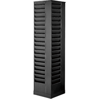 Pr&eacute;sentoirs, Rotatif, 92 fentes, Acier, 14-1/8" la x 14-1/8" p x 66" h Chandler Sales