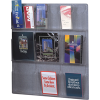 Pr&eacute;sentoirs, Mural, 6 fentes, Plastique, 30" la x 34-3/4" p x 34-3/4" h Chandler Sales