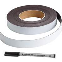 Write-On Magnetic Label, Magnetic, 600" L x 1" W Chandler Sales