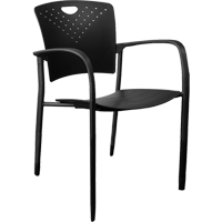 Chaises empilables MaxX StaxX, Polypropyl&egrave;ne, Hauteur 17-1/4", Capacit&eacute; 275 lb, Noir Chandler Sales