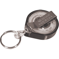 Anneaux &agrave; cl&eacute;s r&eacute;tractables Mini-Bak, Plastique, C&acirc;ble 36", Fixation Agrafe de ceinture Chandler Sales