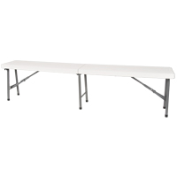 Banc pliant, Poly&eacute;thyl&egrave;ne, 72" lo x 12" la x 17" h Chandler Sales