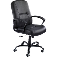 Chaises Serenity pour gens grands & costauds, Cuir, Noir, Capacit&eacute; 500 lb Chandler Sales