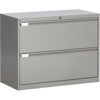 Classeur lat&eacute;ral, Acier, 2 tiroirs, 36" la x 18" p x 27-7/8" h, Gris Chandler Sales