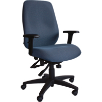 Chaises ergonomiques Cierra , Tissu, Bleu, Capacit&eacute; 250 lb Chandler Sales