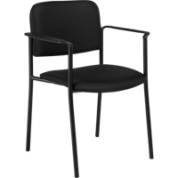 Chaises empilables, Tissu, Hauteur 32", Capacit&eacute; 300 lb, Noir Chandler Sales