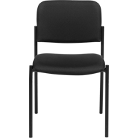Chaises sans accoudoirs empilables, Tissu, Hauteur 32", Capacit&eacute; 300 lb, Noir Chandler Sales