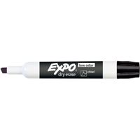 Expo&reg; Whiteboard Marker - Black, Black, Chisel Tip Chandler Sales