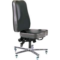Synergo I Ergonomic Chair, Mobile, Vinyl Seat, Black Chandler Sales