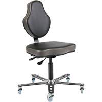 Vega Multi-Tilt Ergonomic Chair, Mobile, Adjustable, Vinyl Seat, Black/Grey Chandler Sales