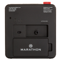 R&eacute;veille-matin de bureau, Analogique, &agrave; piles, 3,5" la x 1,5" p x 3,75" h, Noir Chandler Sales