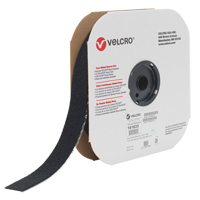 Fastener Tape, Loop, 25 yds x 2", Adhesive, Black Chandler Sales