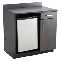 Modular Cabinet, Melamine, 39" H x 36" W x 25" D, Asian Night/Black Chandler Sales