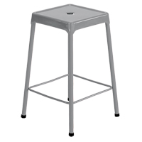 Tabouret en acier pour comptoir Safco, Stationnaire, Fixe, 25", Acier Si&egrave;ge, Gris Chandler Sales