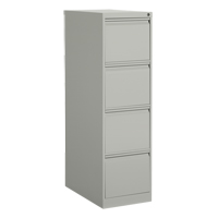 Vertical Filing Cabinet, Steel, 4 Drawers, 15-1/7" W x 25" D x 52" H, Grey Chandler Sales