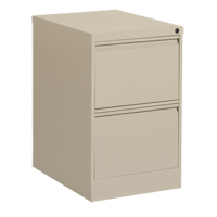 Vertical Filing Cabinet, Steel, 2 Drawers, 18-1/7" W x 25" D x 29" H, Beige Chandler Sales