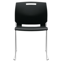 Chair, Plastic, 32-1/2" High, 300 lbs. Capacity, Black Chandler Sales