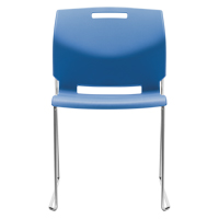 Chaise, Plastique, Hauteur 32-1/2", Capacit&eacute; 300 lb, Bleu Chandler Sales