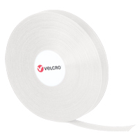 QWIK Fastener Ties, Hook & Loop, 25 yds x 3/4", Self-Grip, White Chandler Sales