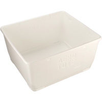 Contenant de rangement pour la nourriture, Plastique, Capacit&eacute; de 108 gal., Blanc Chandler Sales