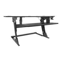 Goya Sit-Stand Workstation, Desktop Unit, 20" H x 42" W x 16" D, Black Chandler Sales