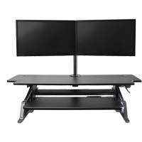 Goya Sit-Stand Workstation, Desktop Unit, 20" H x 42" W x 16" D, Black Chandler Sales
