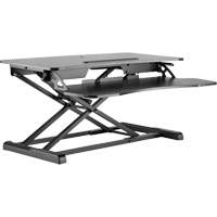 Goya Sit-Stand Workstation, Desktop Unit, 22" H x 31-1/2" W x 24" D, Black Chandler Sales