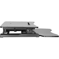 Goya Sit-Stand Workstation, Desktop Unit, 22" H x 31-1/2" W x 24" D, Black Chandler Sales