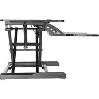Goya Sit-Stand Workstation, Desktop Unit, 22" H x 31-1/2" W x 24" D, Black Chandler Sales